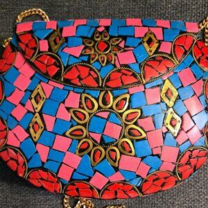 RAMLA HANDMADE MOSAIC HAND BAG